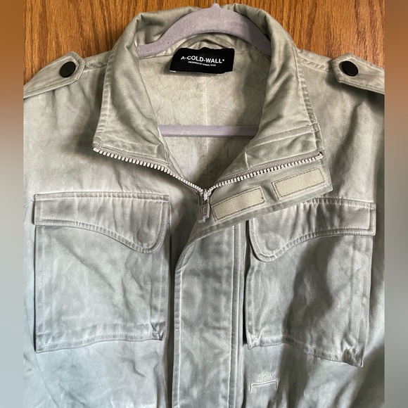 A Cold Wall Painted Gray Fade Out Field Jacket Men's Size Large New See Descrip. - Picture 5 of 16